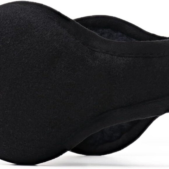 Men's Wool Behind-the-Head Ear Warmer Black